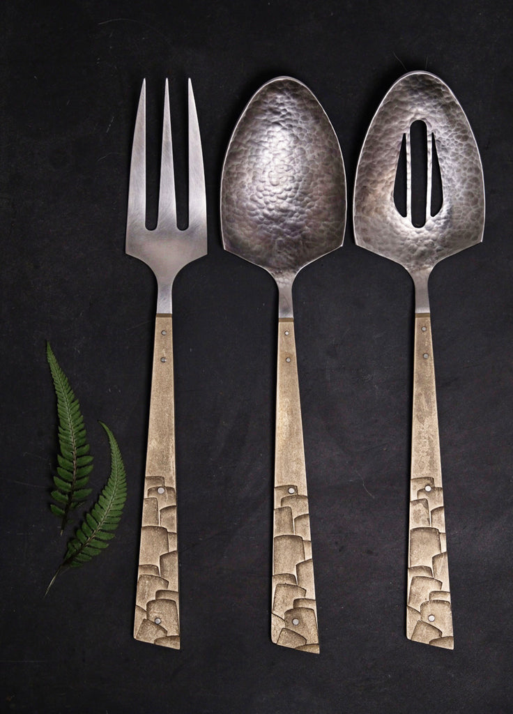 Feathered Series - Serving Spoons and Forks